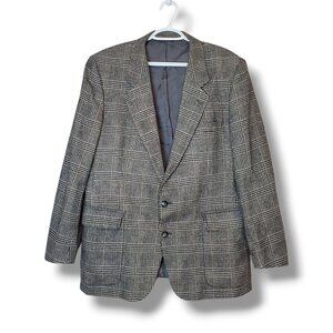 Vintage 90s Yves Saint Laurent YSL Blazer Gray Size XL